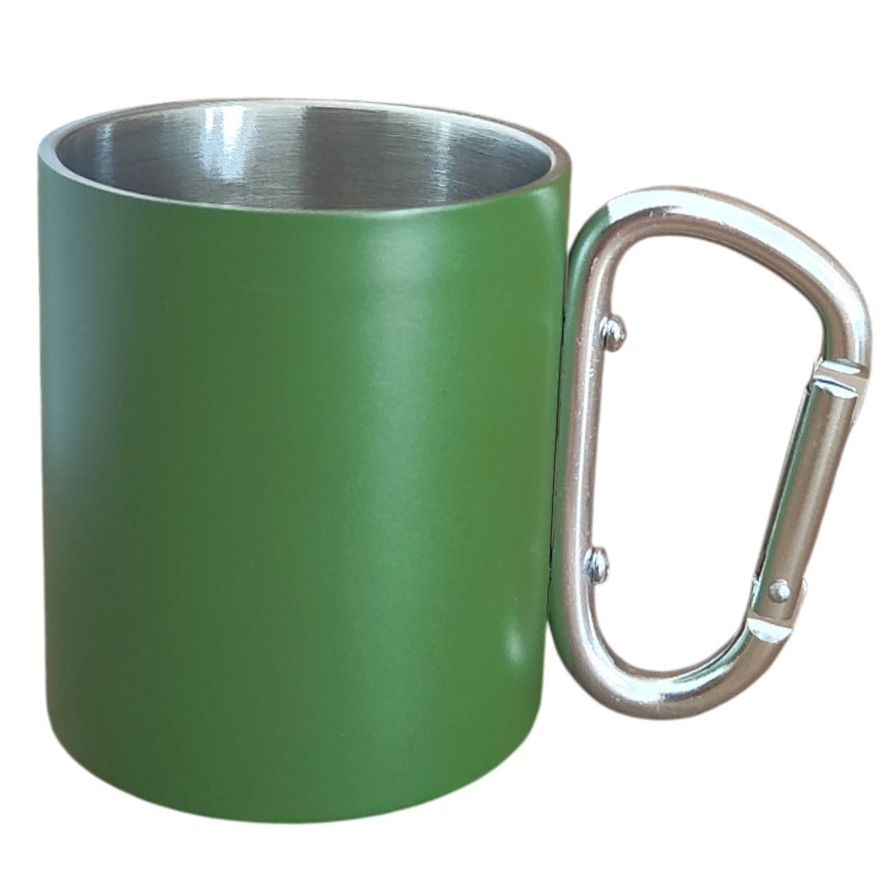 Cana inox cu carabinieră personalizată – „Când peștele te cheamă” | Cadou pescari