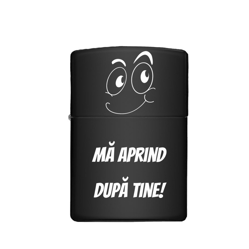                  Bricheta Personalizata Inox Negru Mesaj Amuzant
               