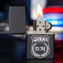 Bricheta Personalizata Inox Negru Politie Initiale