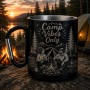 Cana cu carabinieră gravată Camp Vibes Only | Cadou pentru aventurieri
