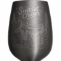 Pahar de Vin Inox Gravat Sunset Chaser| Cadou pentru aventurieri