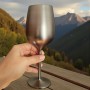 Pahar de Vin Inox Gravat Sunset Chaser| Cadou pentru aventurieri