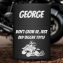 Bricheta Personalizata Inox Negru Don't Grow Up