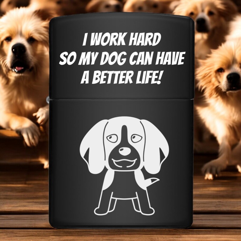 Bricheta Personalizata Inox Negru Iubitor de Animale