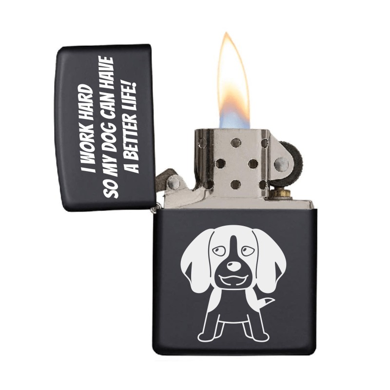 Bricheta Personalizata Inox Negru Iubitor de Animale