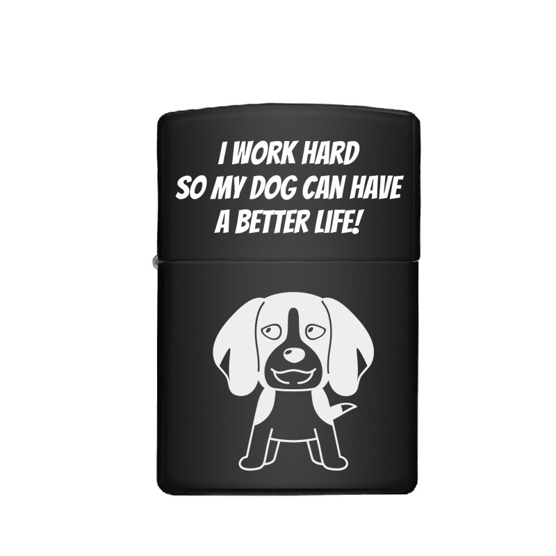 Bricheta Personalizata Inox Negru Iubitor de Animale