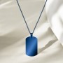 Colier Army Inox Blue „Un om O motocicletă Zero probleme”| Cadou pentru motocicliști