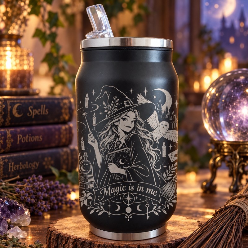                  Cană termos tip doză 350ml "Magic Is in Me" | Spooky but Cute Collection
               