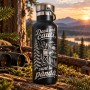 Termos Inox Black 500ml „Dacă mă cauți, sunt la pândă.” | Cadou pentru Vânători