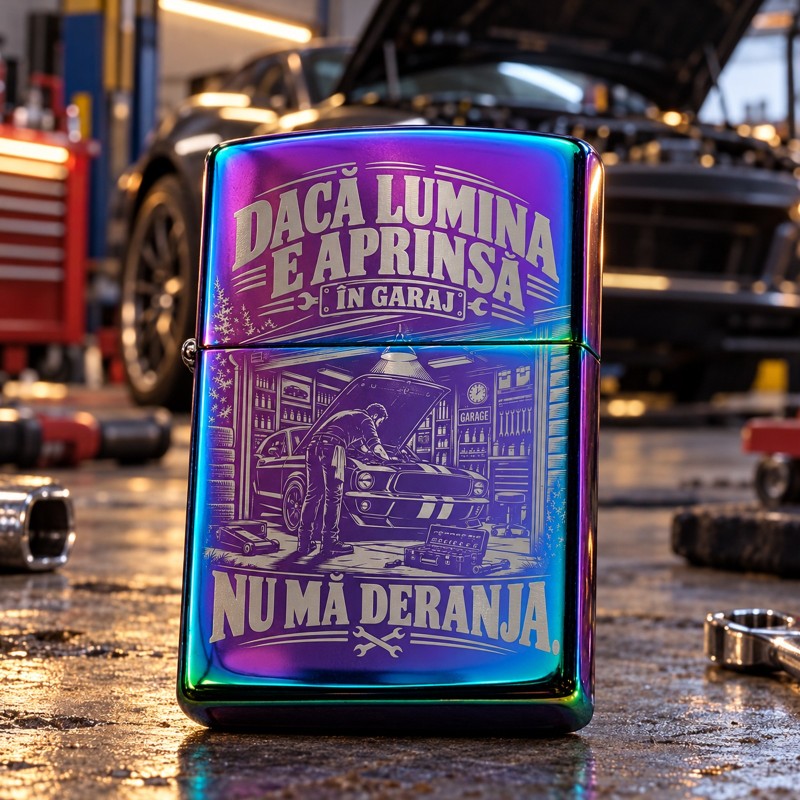                  Brichetă Rainbow gravată „Nu mă deranja” | Cadou mecanic
               