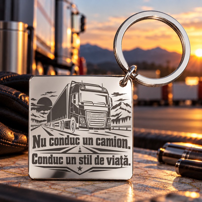                  Breloc Gravat Inox Șofer TIR – Stil de Viață | Giftopolis
               