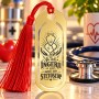Semn de Carte Inox Gold Plated – Cadou Medic sau Asistentă | Giftopolis