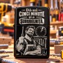 Brichetă Neagră Gravată „Dă-mi Cinci Minute” | Meșterul Casei