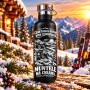 Termos Negru 500 ml „Muntele Mă Cheamă” | Born for Snow