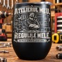 Pahar de Vin Negru 360 ml „Atelierul Meu. Regulile Mele.” | Meșterul Casei