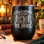 Pahar de Vin Gravat Negru 360 ml „Când Cărțile Te Cheamă” | Giftopolis