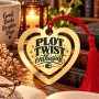 Semn de Carte Auriu Inimă „Plot Twist Enthusiast” | Book Lover