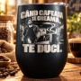 Termos tip Pahar Vin Negru 360 ml „Când Cafeaua Te Cheamă”