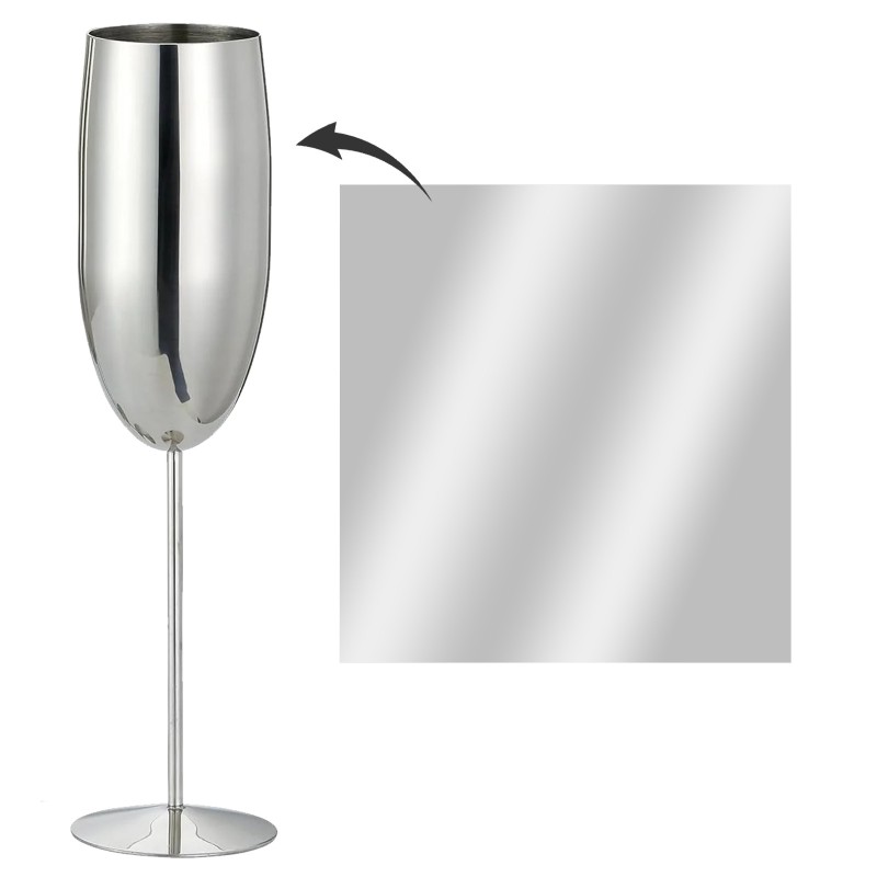 Pahar inox pentru Șampanie 250 ml „Când Prosecco Te Cheamă”