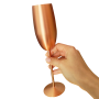 Pahar inox pentru Șampanie Rose Satin 250 ml „Când Prosecco Te Cheamă”