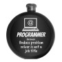 Sticla de buzunar Personalizata Inox Negru 140ml Job
