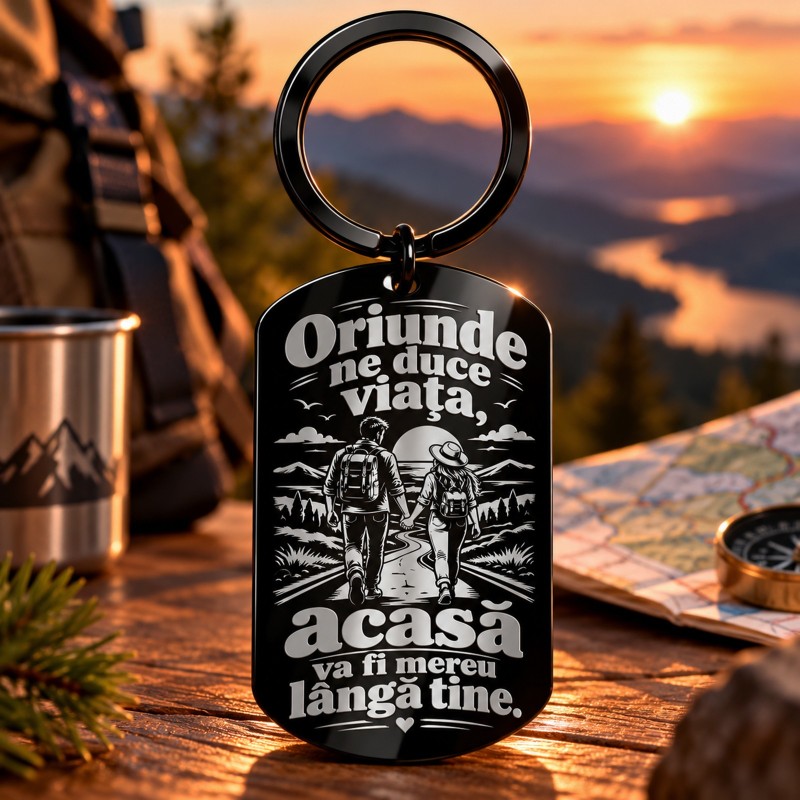                  Breloc Army Negru „Oriunde Ne Duce Viața” | Giftopolis
               