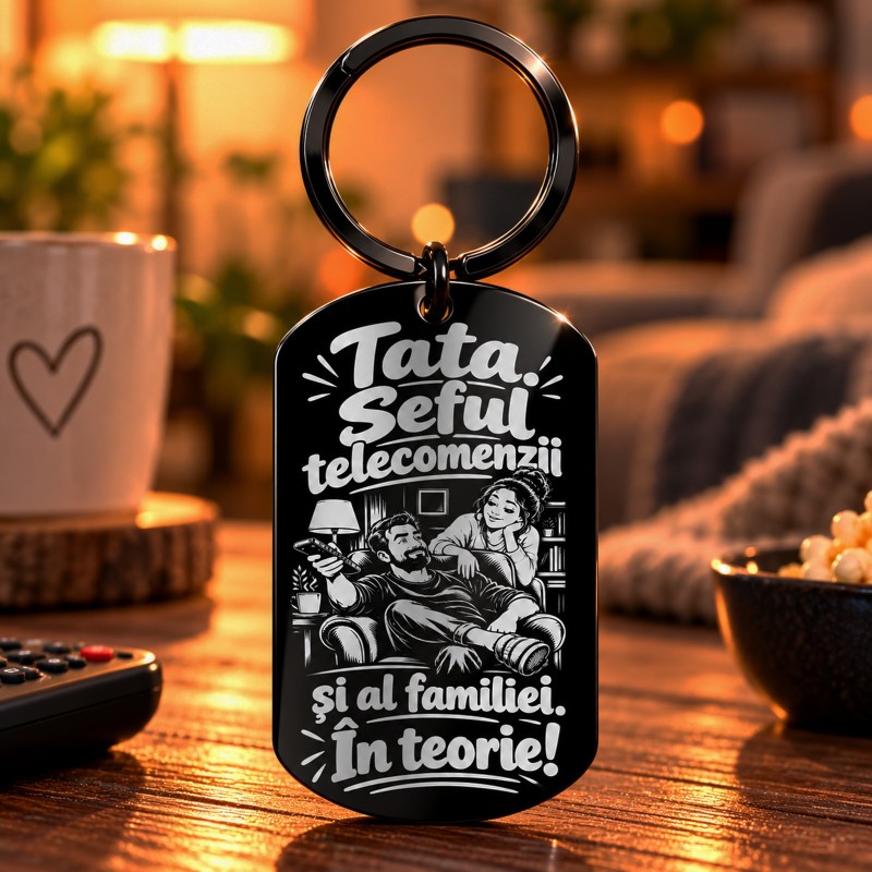                  Breloc Army Negru „Tata, Șeful Telecomenzii” | Giftopolis
               