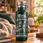 Termos Verde 500 ml „Tată, În Spatele Curajului Meu” | Giftopolis