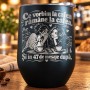 Termos Tip Pahar Vin Negru 360 ml „Ce Vorbim la Cafea Rămâne la Cafea” | Giftopolis