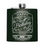 Sticla de buzunar Personalizata Inox Verde 200ml La Multi Ani