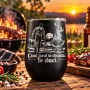Pahar de Vin Gravat Negru 360 ml „Când Jarul Te Cheamă” | Giftopolis