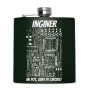 Sticla de buzunar Personalizata Inox Verde 200ml Circuit