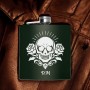 Sticla de buzunar Personalizata Inox Verde 200ml Rockstar