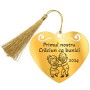 Decoratiune Personalizata Craciun Inima Inox Auriu Bunici