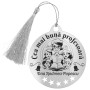 Decoratiune Personalizata Craciun Glob Inox Argintiu Nume Profesoara