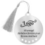 Decoratiune Personalizata Craciun Glob Inox Argintiu Logo Companie