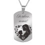 Colier Personalizat Army Inox Argintiu Mama