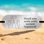 Bratara Personalizata Elastic negru Placuta Inox Argintiu Familie