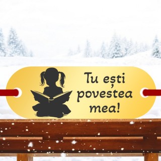 Bratara Personalizata Elastic Rosu Placuta Inox Auriu Copilarie