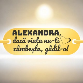 Bratara Personalizata Lantisor Placuta Inox Auriu Zambeste