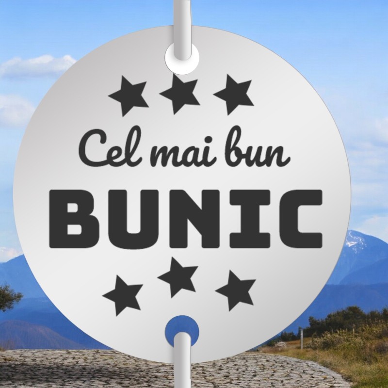                  Bratara personalizata Lantisor Rotund Inox Argintiu Dedicatie
               