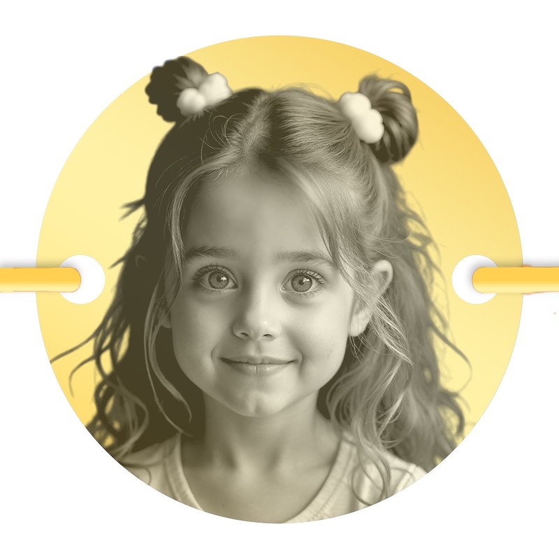                  Bratara personalizata Lantisor Rotund Pietre Inox Auriu Poza
               