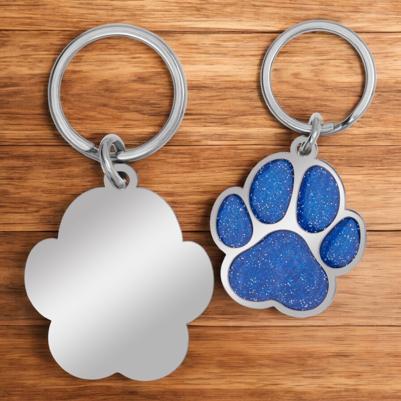                  Medalion Personalizat Labuta Albastra Inox Argintiu Cum Vrei Tu
               