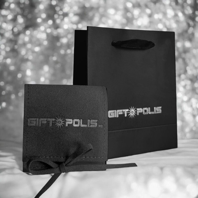                  Medalion Personalizat Labuta Albastra Inox Argintiu Cum Vrei Tu
               