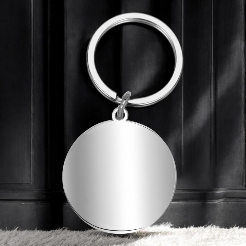                  Breloc Personalizat Banut Inox Argintiu Cum Vrei Tu
               