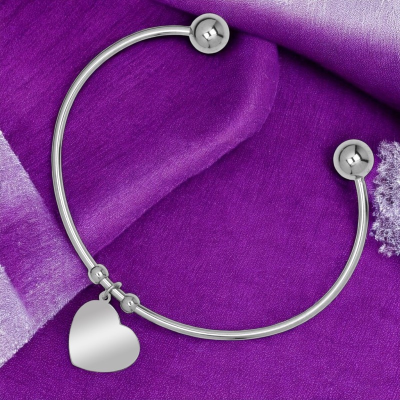                  Bratara Personalizata Inima Inox Argintiu Cum Vrei Tu
               