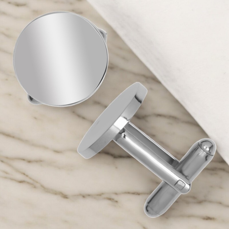 Butoni personalizati Rotund Inox Argintiu Cum Vrei Tu