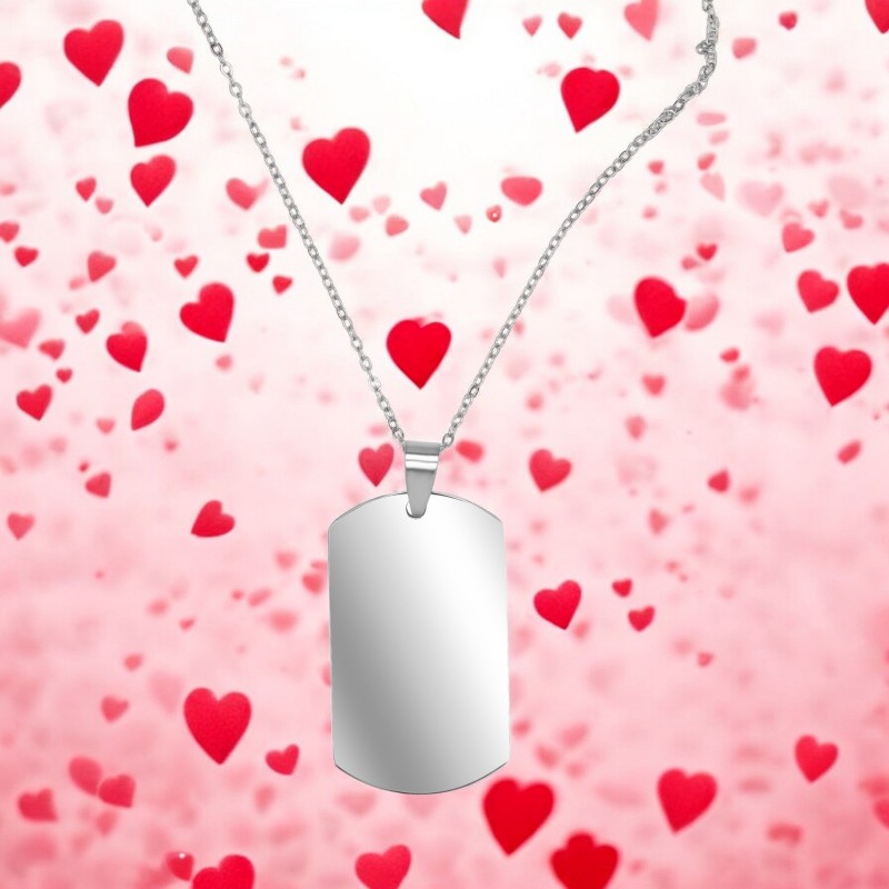 Colier Personalizat Army Inox Argintiu Cum Vrei Tu