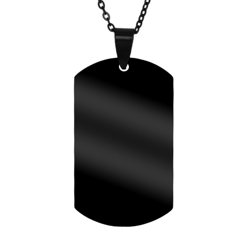 Colier Personalizat Army Inox Negru Cum Vrei Tu