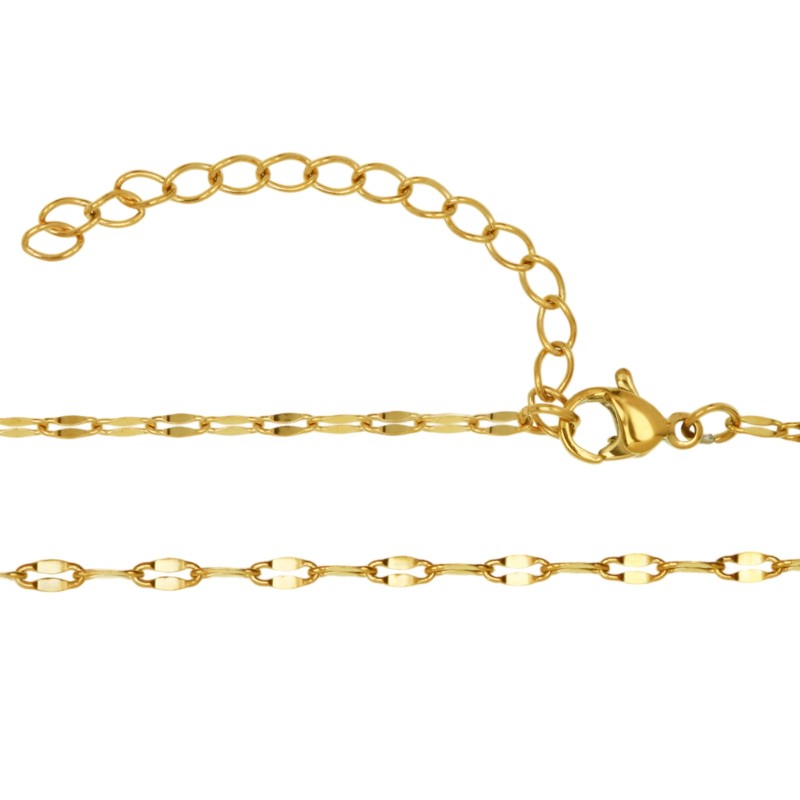                  Colier Personalizat Dreptunghi Inox Auriu Cum Vrei Tu
               